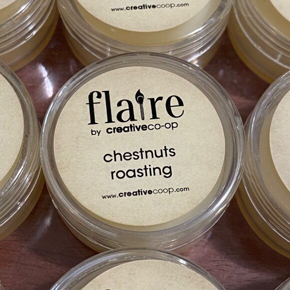 Flaire by Creative Co-Op Chestnuts Roasting Scent Sample Wickless Candle 24 Qty - Picture 3 of 4